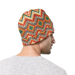 Geometric Navajo Pattern Print Beanie