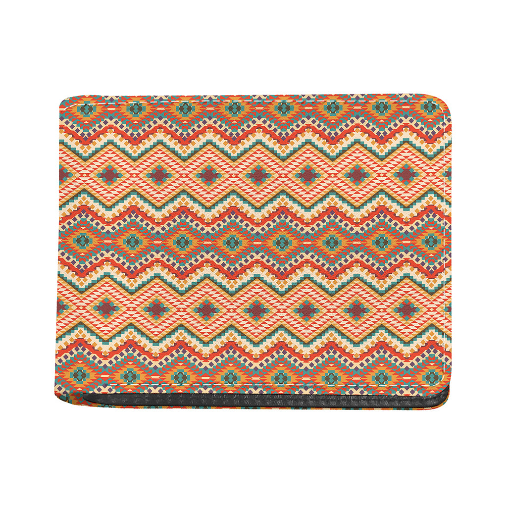 Geometric Navajo Pattern Print Bifold Wallet