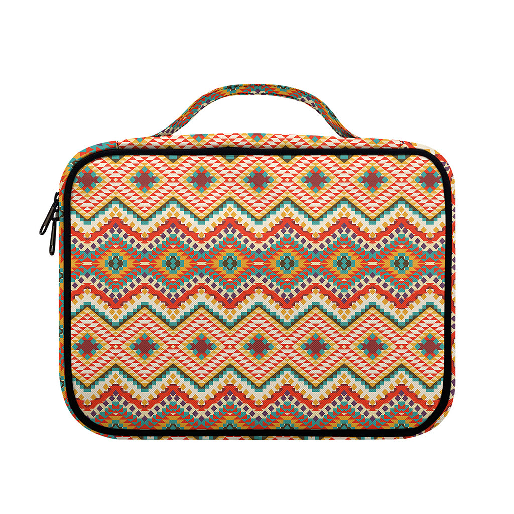 Geometric Navajo Pattern Print Briefcase Bible Bag