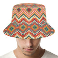 Geometric Navajo Pattern Print Bucket Hat