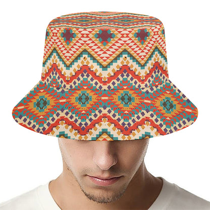 Geometric Navajo Pattern Print Bucket Hat