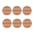 Geometric Navajo Pattern Print Coaster Set
