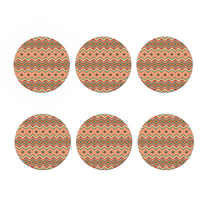 Geometric Navajo Pattern Print Coaster Set