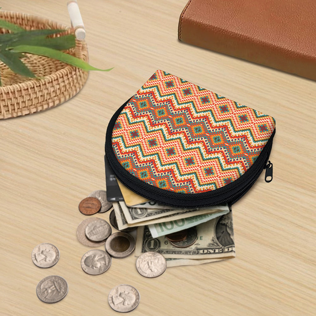 Geometric Navajo Pattern Print Coin Purse