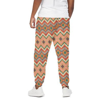 Geometric Navajo Pattern Print Cotton Pants
