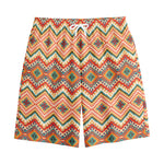 Geometric Navajo Pattern Print Cotton Shorts