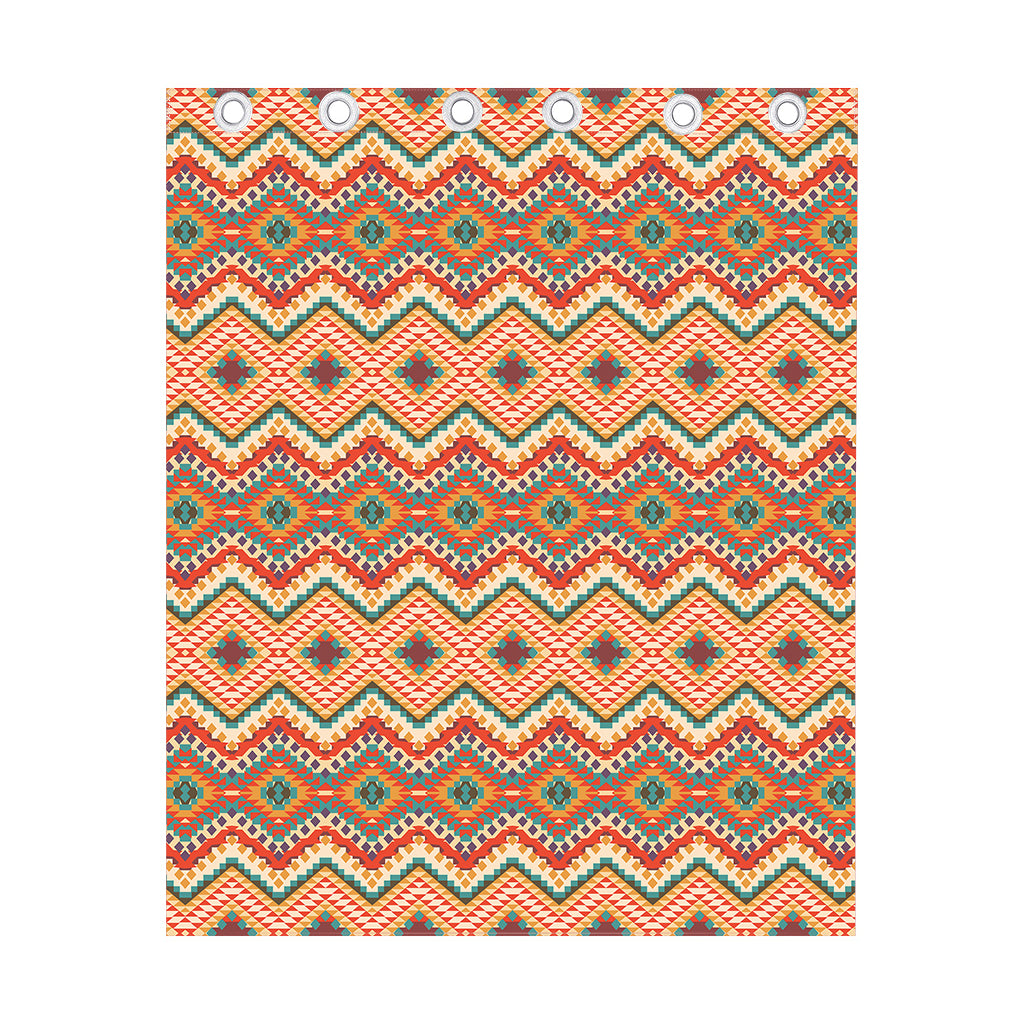 Geometric Navajo Pattern Print Curtain