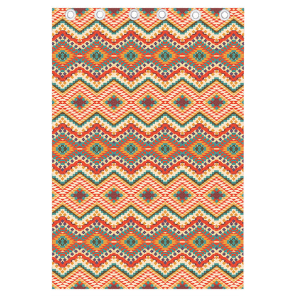 Geometric Navajo Pattern Print Curtain