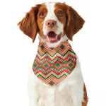 Geometric Navajo Pattern Print Dog Bandana