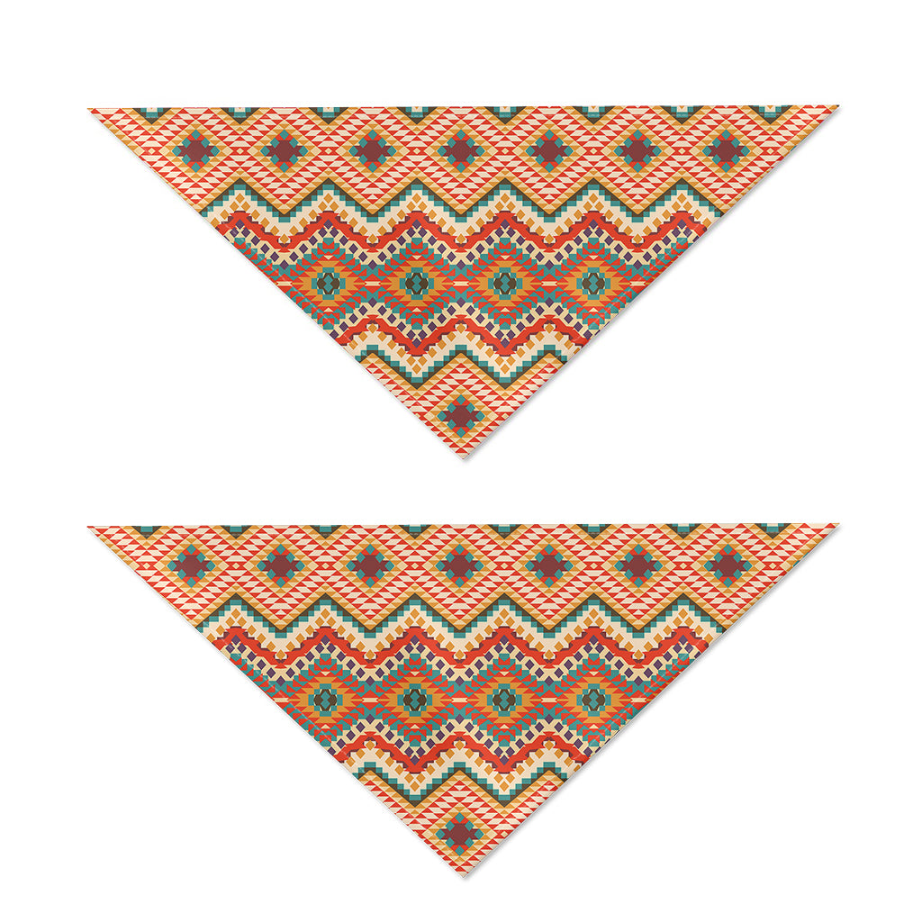 Geometric Navajo Pattern Print Dog Bandana