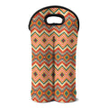 Geometric Navajo Pattern Print Double Neoprene Wine Tote