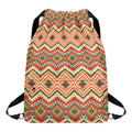 Geometric Navajo Pattern Print Drawstring Backpack