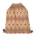 Geometric Navajo Pattern Print Drawstring Bag