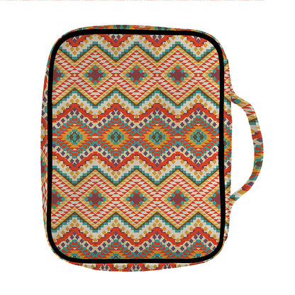 Geometric Navajo Pattern Print Front Pocket Bible Bag
