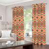 Geometric Navajo Pattern Print Grommet Curtains