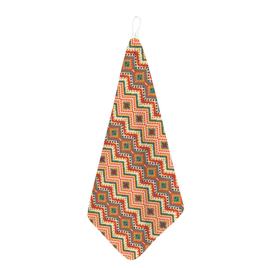 Geometric Navajo Pattern Print Hand Towel