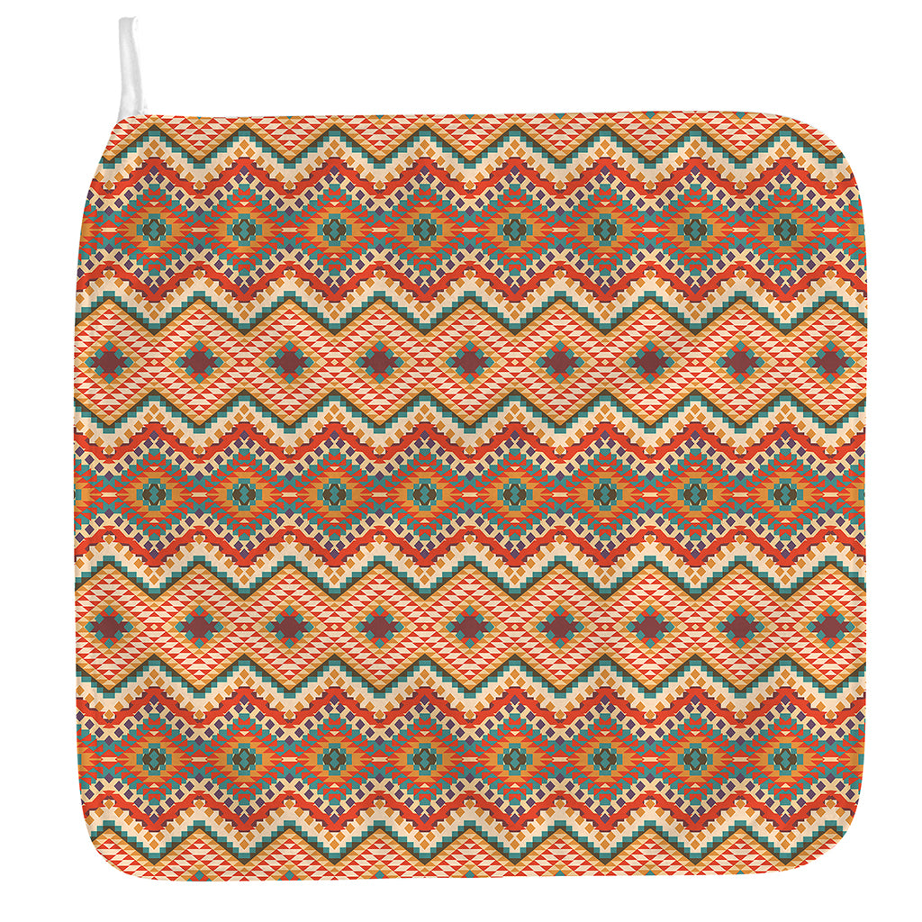 Geometric Navajo Pattern Print Hand Towel