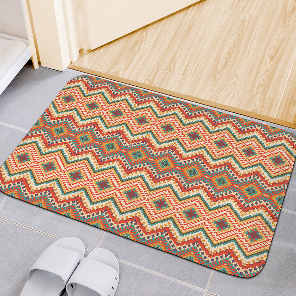 Geometric Navajo Pattern Print Indoor Door Mat