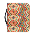 Geometric Navajo Pattern Print Leather Bible Cover