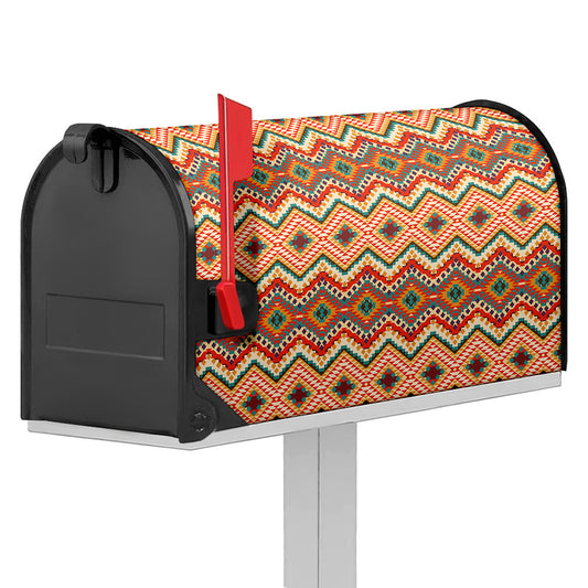 Geometric Navajo Pattern Print Mailbox Cover