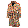 Geometric Navajo Pattern Print Men's Bathrobe