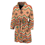Geometric Navajo Pattern Print Men's Bathrobe