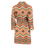 Geometric Navajo Pattern Print Men's Bathrobe