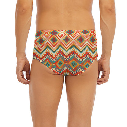 Geometric Navajo Pattern Print Men's Briefs