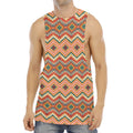 Geometric Navajo Pattern Print Men's Muscle Tank Top