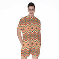 Geometric Navajo Pattern Print Men's Romper