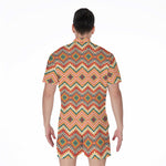 Geometric Navajo Pattern Print Men's Rompers