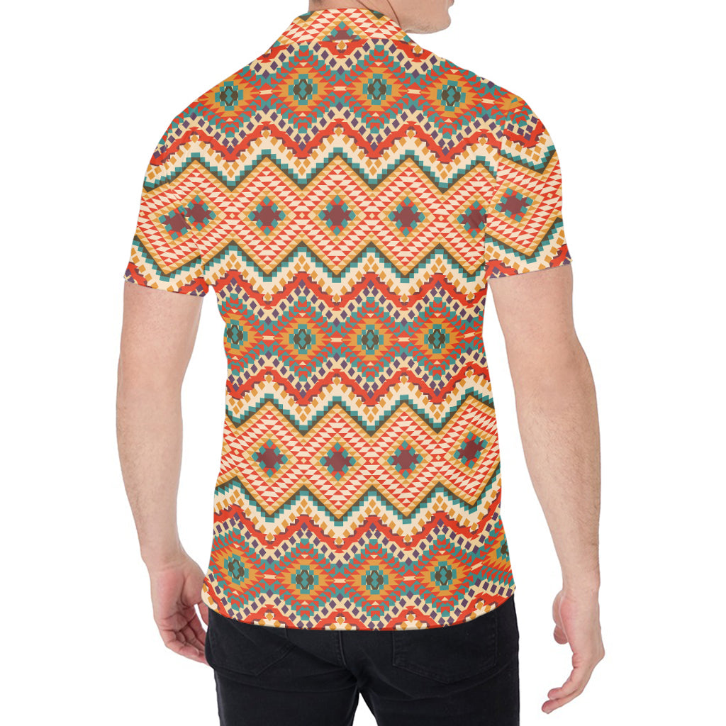 Geometric Navajo Pattern Print Men's Shirt