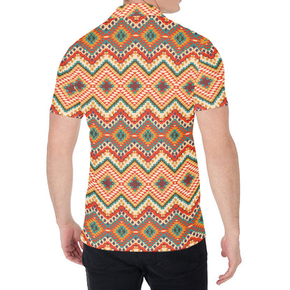 Geometric Navajo Pattern Print Men's Shirt