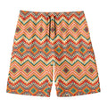 Geometric Navajo Pattern Print Men's Swim Trunks