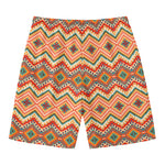 Geometric Navajo Pattern Print Men's Swim Trunks