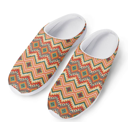Geometric Navajo Pattern Print Mesh Casual Shoes