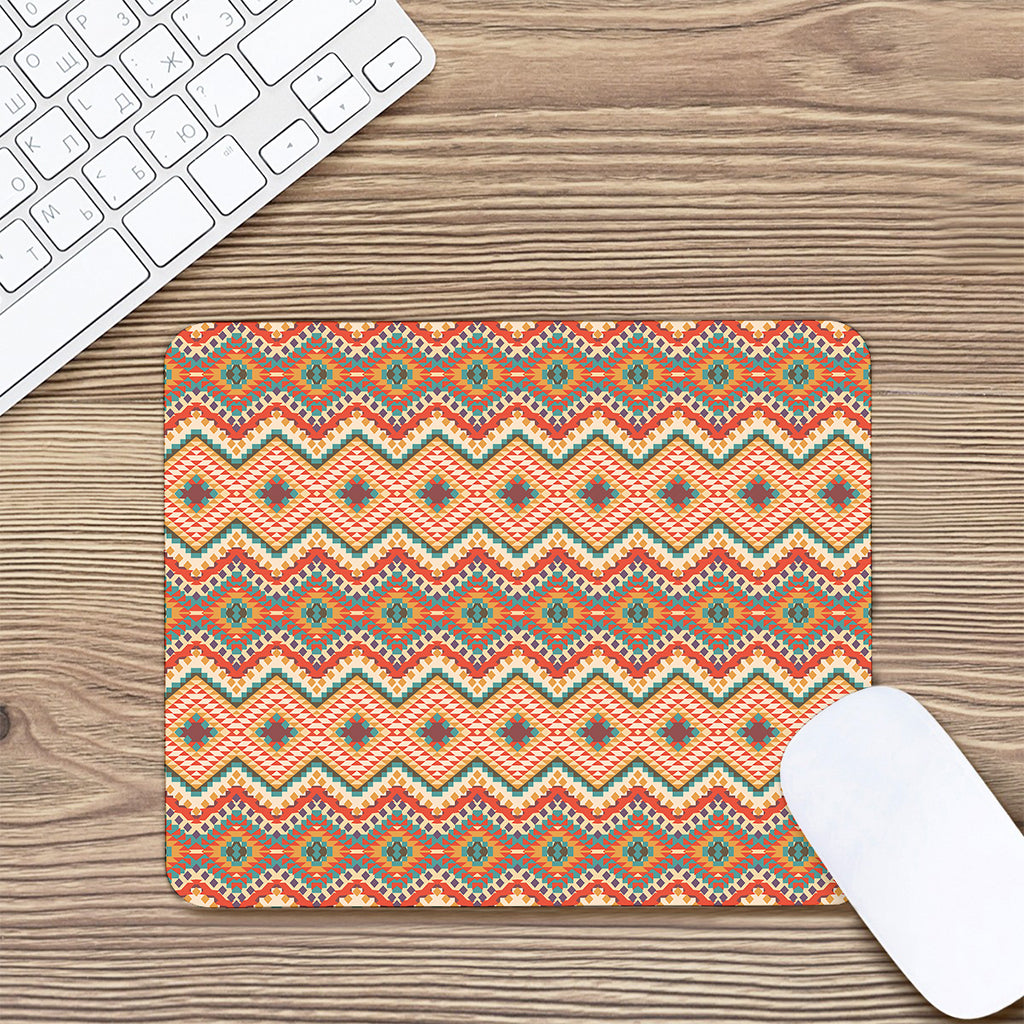 Geometric Navajo Pattern Print Mouse Pad