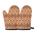 Geometric Navajo Pattern Print Oven Mitts