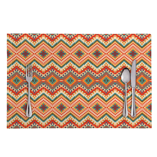 Geometric Navajo Pattern Print Placemat