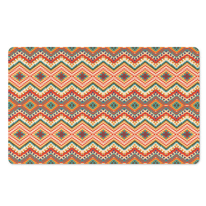 Geometric Navajo Pattern Print Polyester Doormat