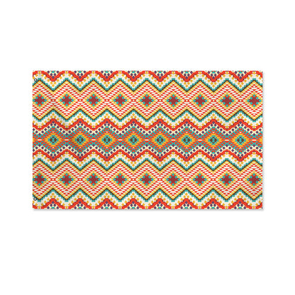 Geometric Navajo Pattern Print Polyester Flag