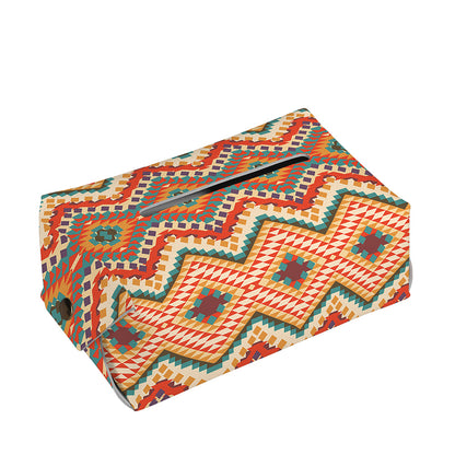Geometric Navajo Pattern Print Rectangle Tissue Box Cover