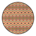 Geometric Navajo Pattern Print Round Floor Mat