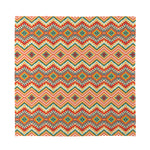 Geometric Navajo Pattern Print Silk Bandana