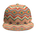 Geometric Navajo Pattern Print Snapback Cap