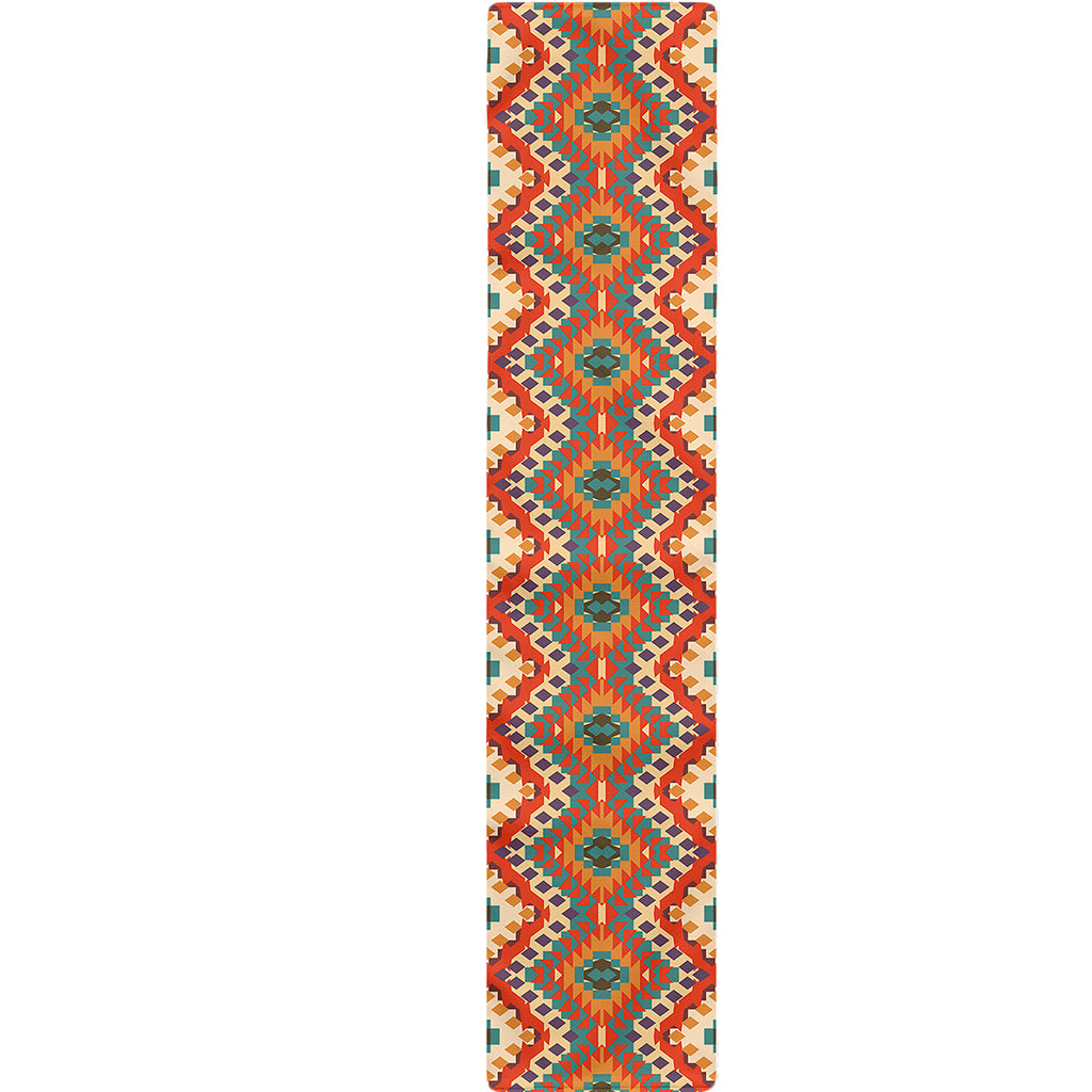 Geometric Navajo Pattern Print Table Runner