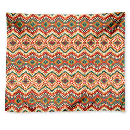 Geometric Navajo Pattern Print Tapestry