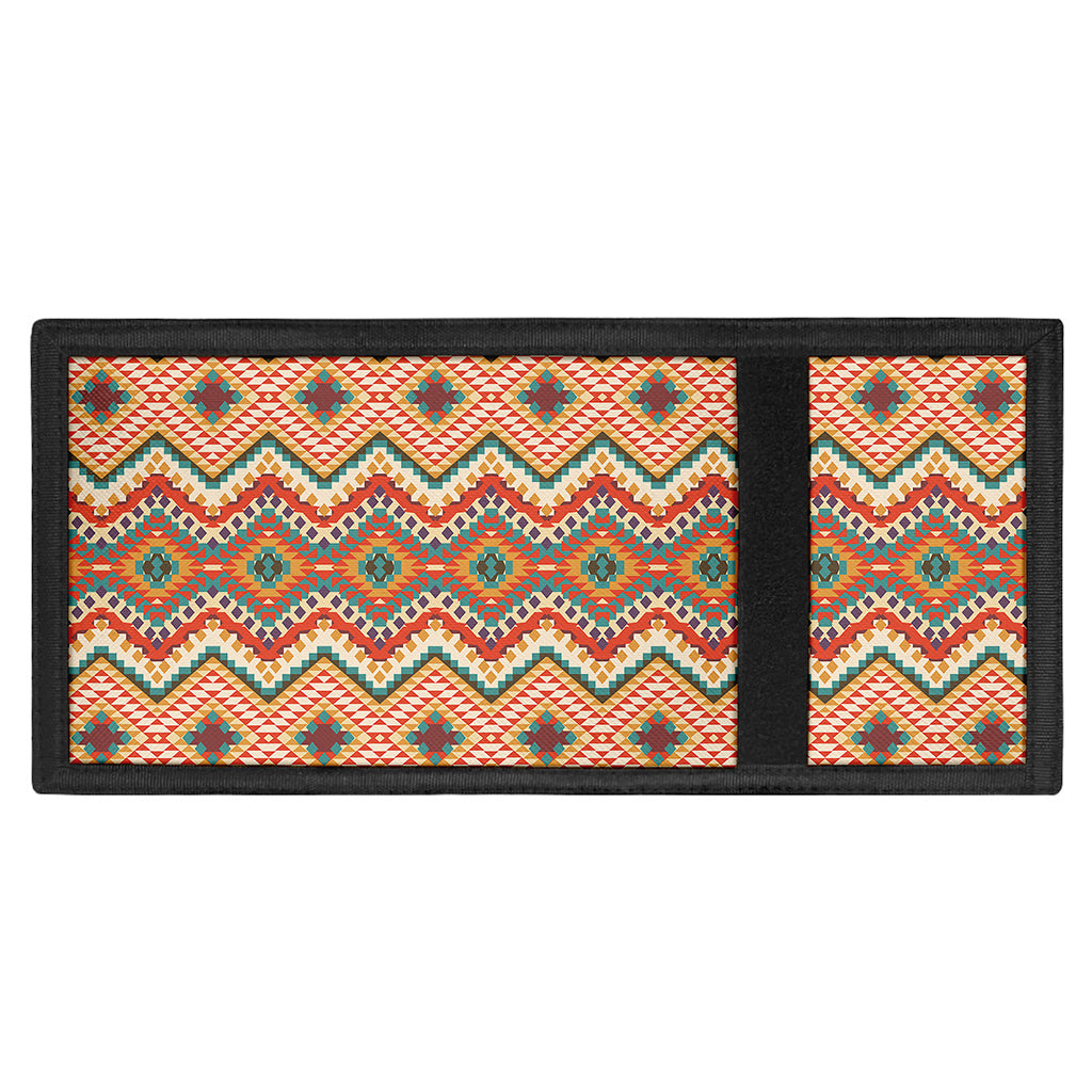 Geometric Navajo Pattern Print Trifold Wallet