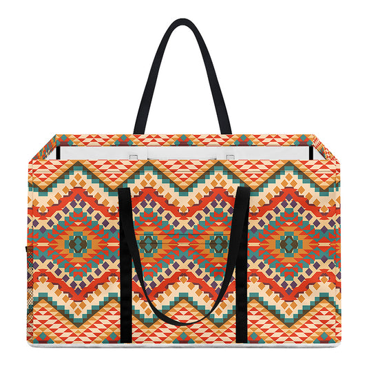 Geometric Navajo Pattern Print Utility Tote Bag