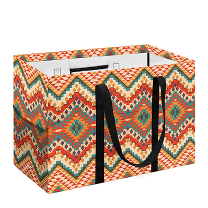 Geometric Navajo Pattern Print Utility Tote Bag